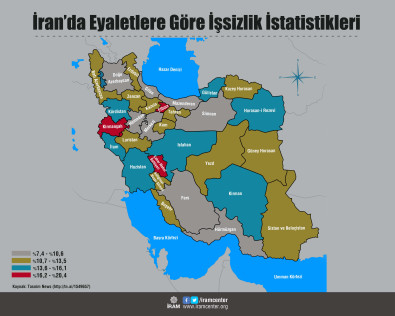 İran’da Eyaletlere Göre İşsizlik İstatistikleri