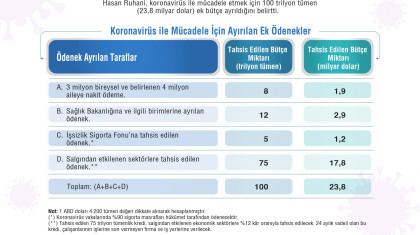 Koronavirüsle Mücadelede Mali Destek Paketi