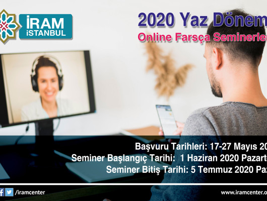 İRAM İstanbul 2020 Yaz Dönemi Online Farsça Seminerleri